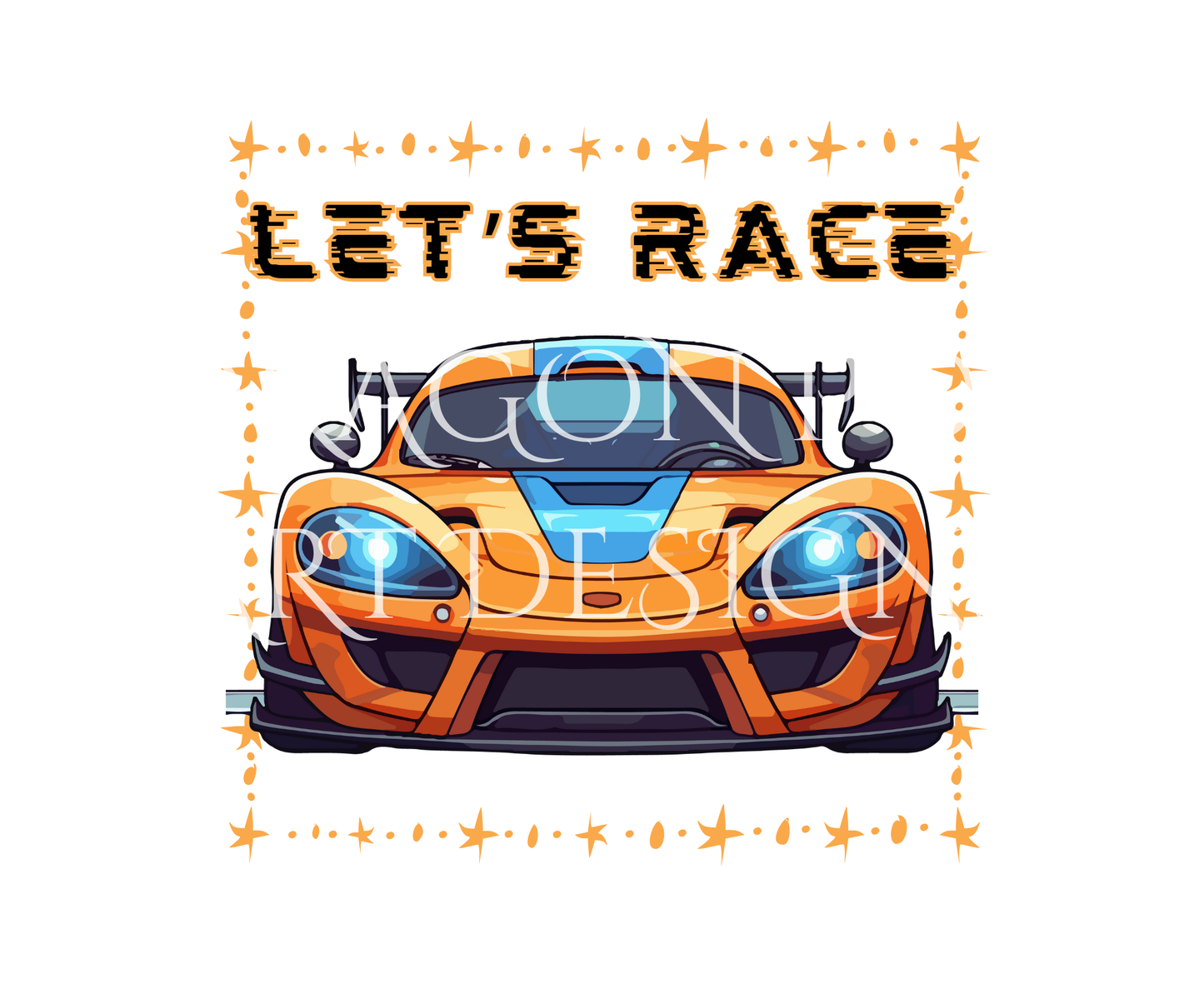 Let's Race Orange