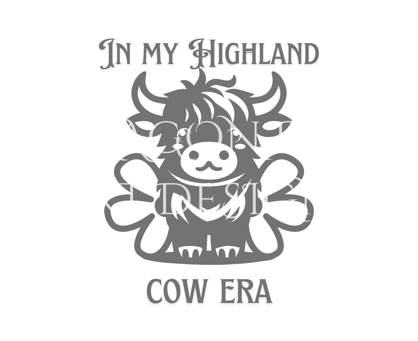 Highland Cow Gray