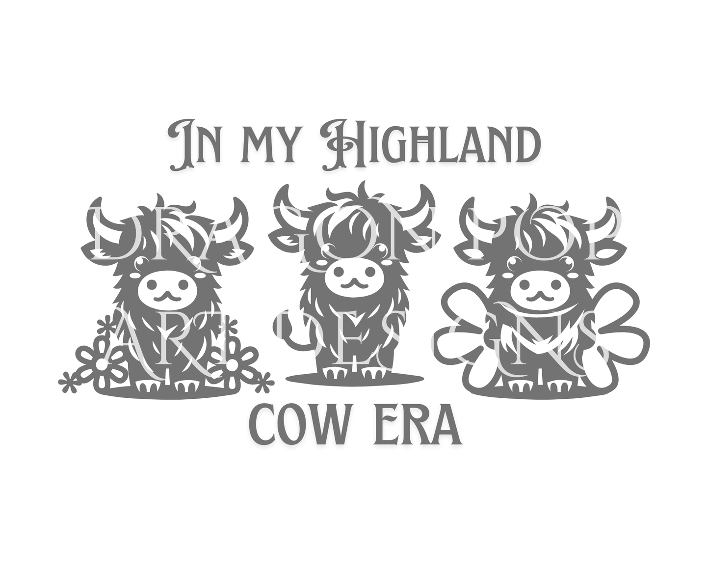 Highland Cow Gray