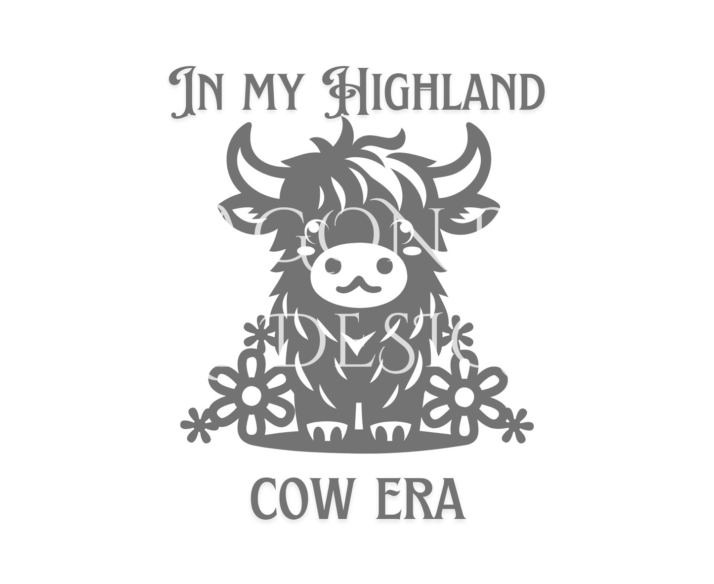 Highland Cow Gray