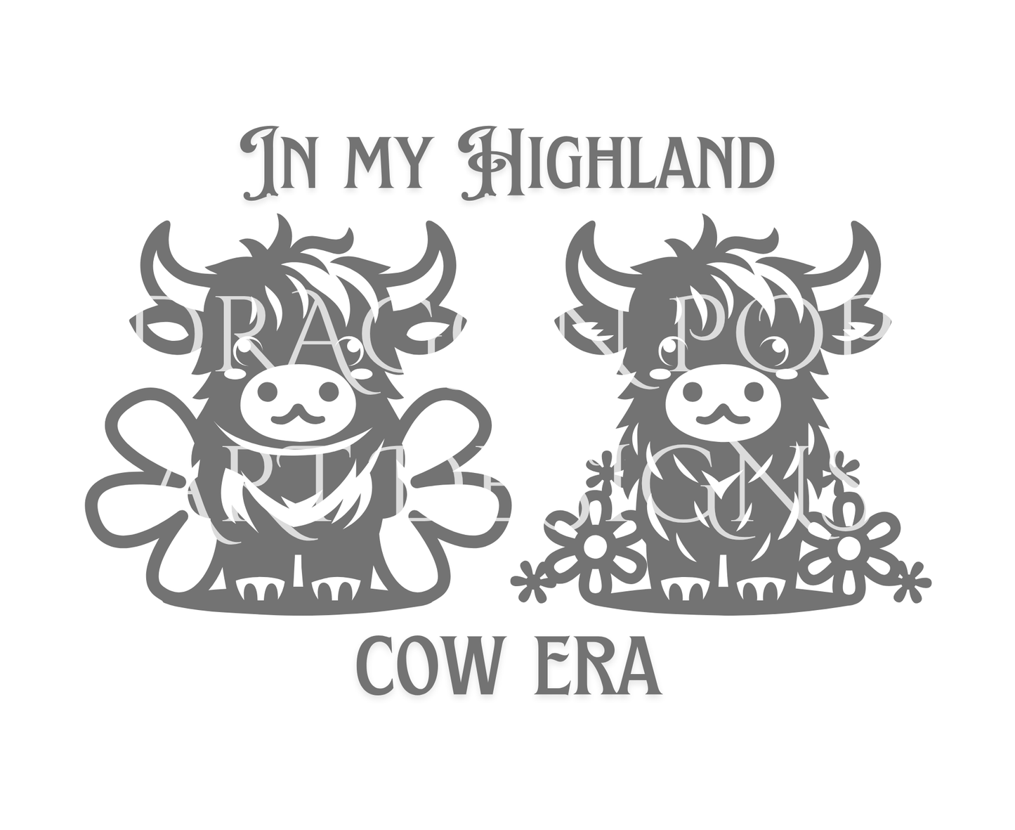 Highland Cow Gray