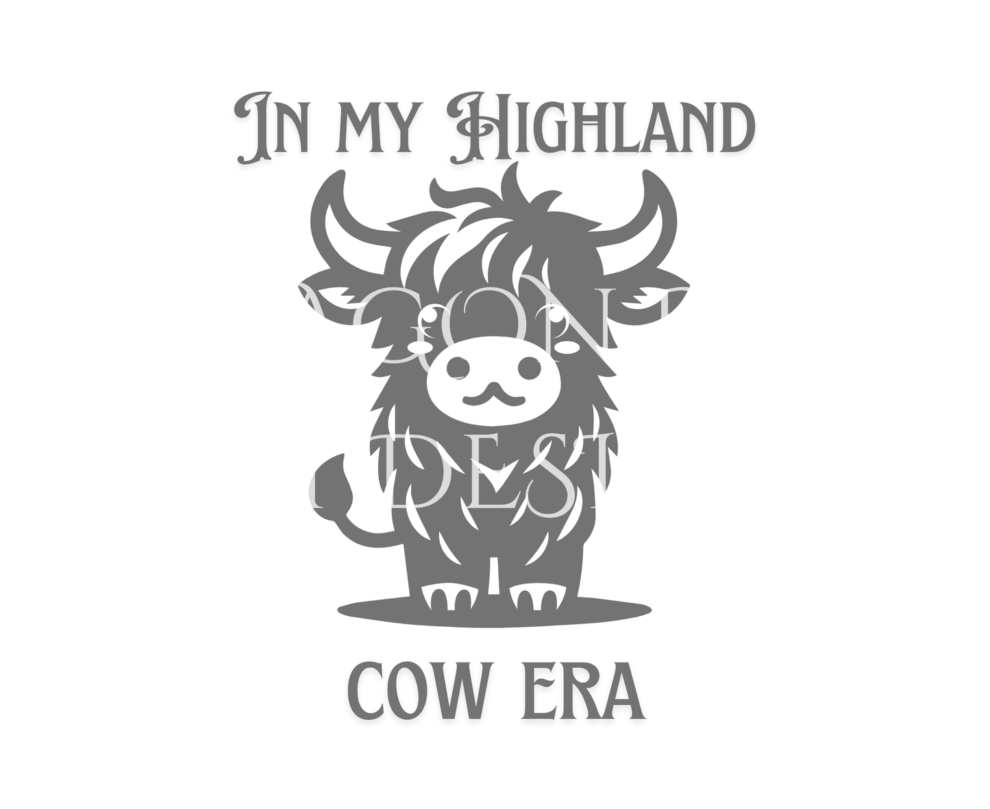 Highland Cow Gray